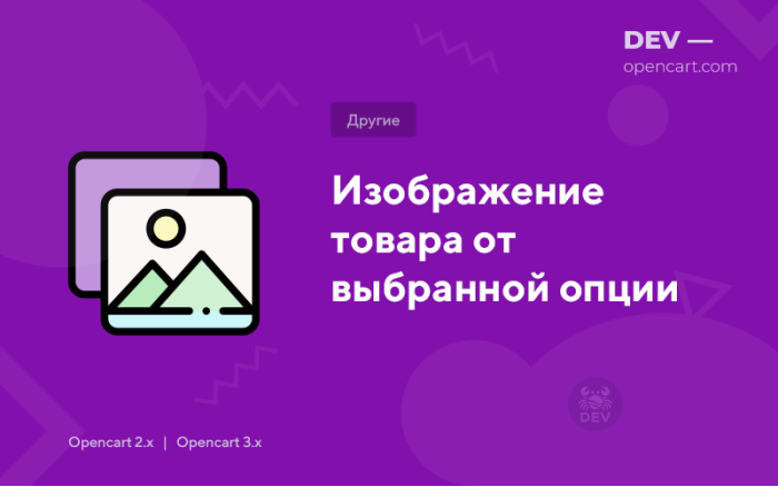 Зображення товару від обраної опції