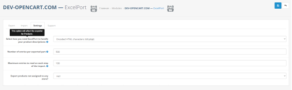 Експорт / Імпорт до Excel PRO (як ExcelPort) для OpenCart
