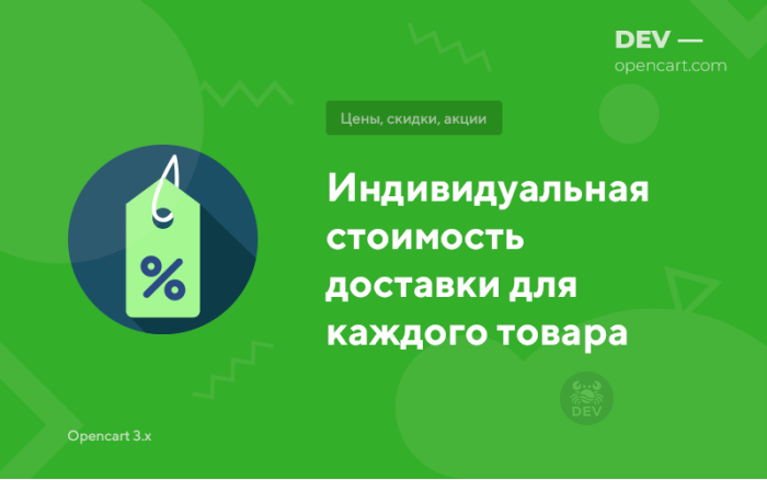 Індивідуальна вартість доставки для кожного товару