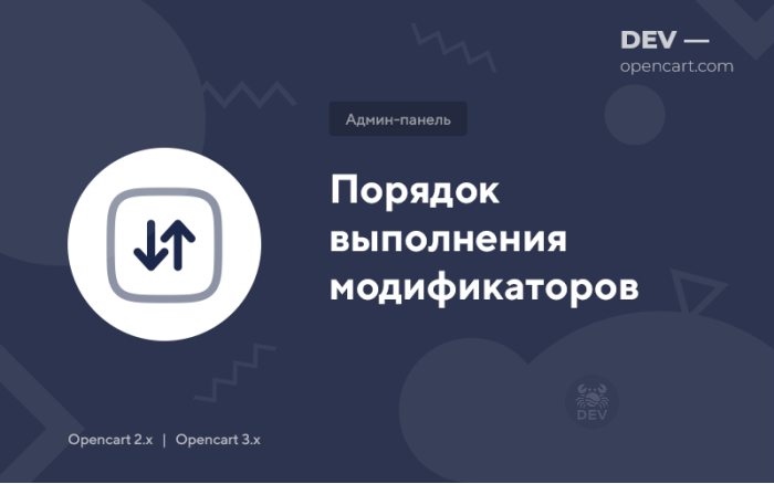 Порядок виконання модифікаторів