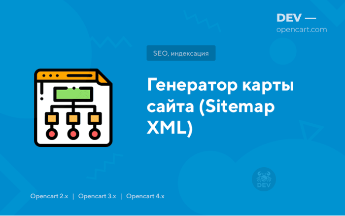 Генератор карты сайта (Sitemap XML)
