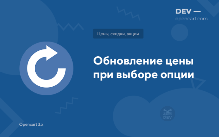 Оновлення ціни під час вибору опції